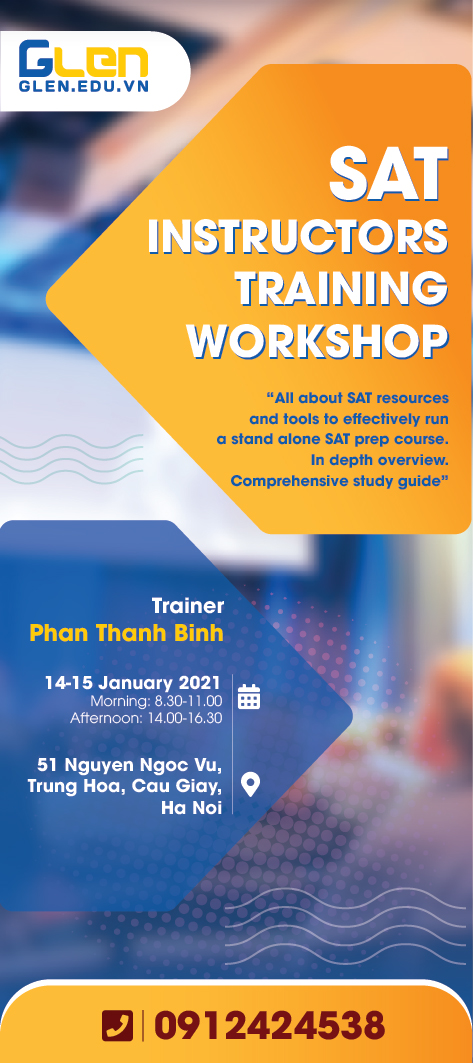 Hội thảo đào tạo giáo viên SAT 14.1.2021